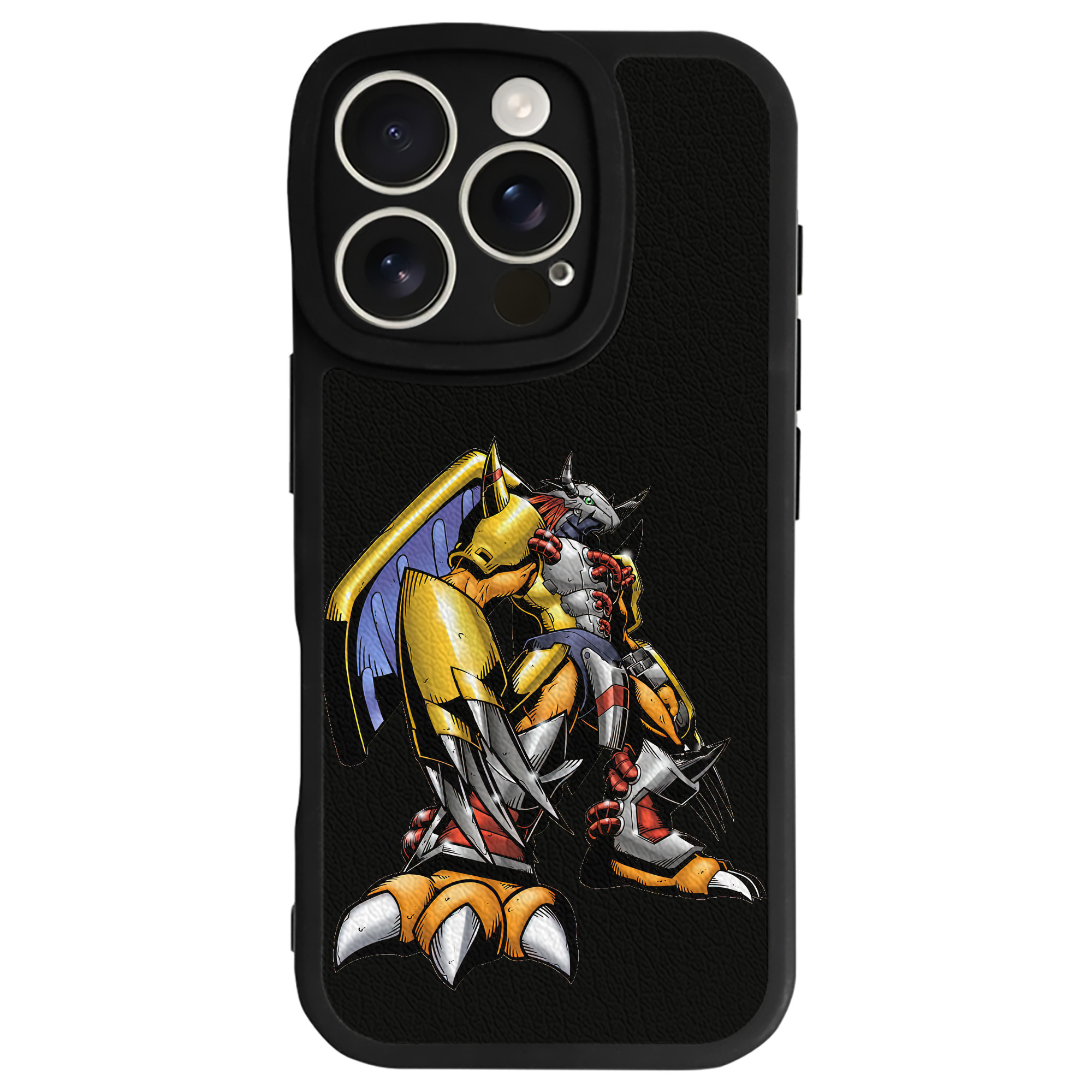 （画像用） Digimon デジタルモンスター/デジモン 【iPhone 16シリーズ対応】シリコンスマホケース（レザー調） 材質：シリコン
